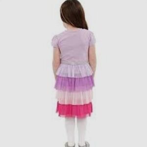 H&M Lilac and Pink Tiered Dress